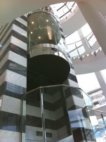 pannelli di protezione dell'ascensore in vetro